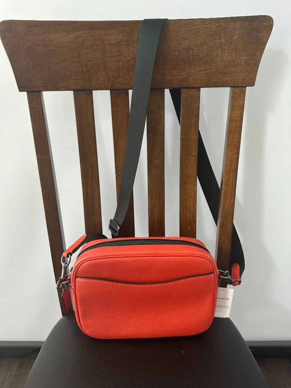 Coach Elias Orange Mango Leather Crossbody Bag Style #D2557-CJ509 *NWT*